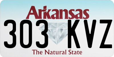 AR license plate 303KVZ