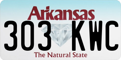 AR license plate 303KWC