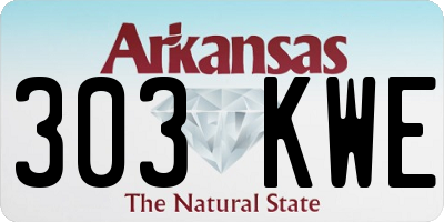 AR license plate 303KWE