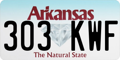 AR license plate 303KWF