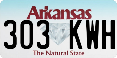 AR license plate 303KWH
