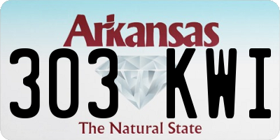 AR license plate 303KWI
