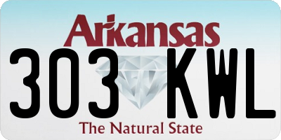 AR license plate 303KWL