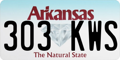 AR license plate 303KWS
