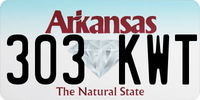 AR license plate 303KWT