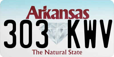 AR license plate 303KWV