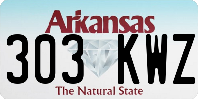 AR license plate 303KWZ