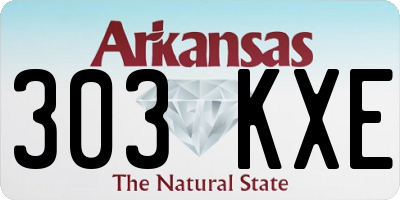 AR license plate 303KXE