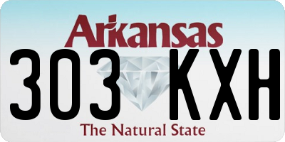 AR license plate 303KXH