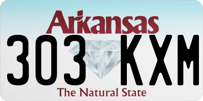 AR license plate 303KXM
