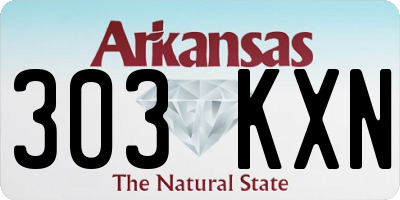AR license plate 303KXN