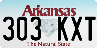 AR license plate 303KXT