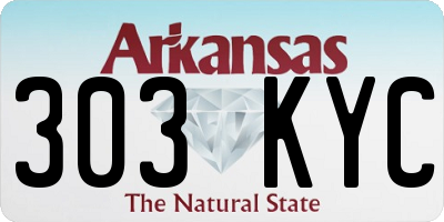AR license plate 303KYC