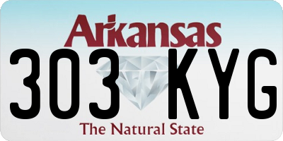 AR license plate 303KYG