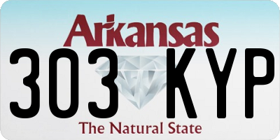 AR license plate 303KYP