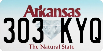 AR license plate 303KYQ