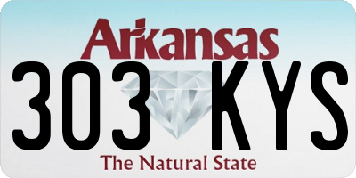 AR license plate 303KYS