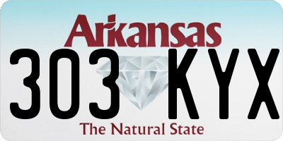 AR license plate 303KYX