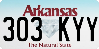 AR license plate 303KYY