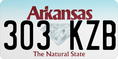 AR license plate 303KZB
