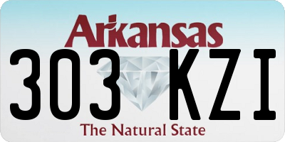 AR license plate 303KZI