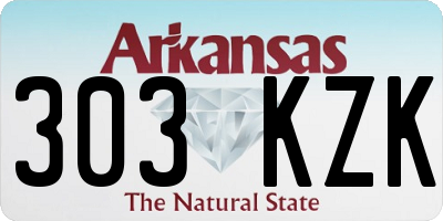 AR license plate 303KZK
