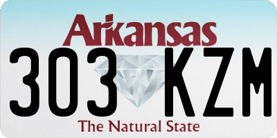 AR license plate 303KZM