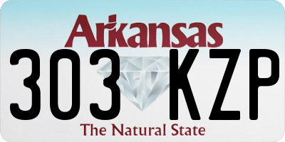 AR license plate 303KZP