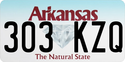 AR license plate 303KZQ