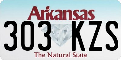 AR license plate 303KZS