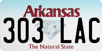 AR license plate 303LAC