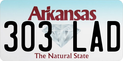 AR license plate 303LAD