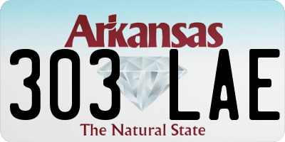 AR license plate 303LAE