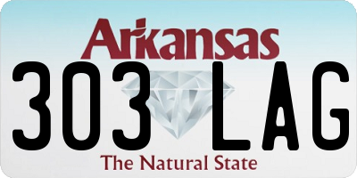 AR license plate 303LAG