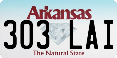 AR license plate 303LAI