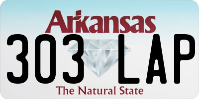 AR license plate 303LAP