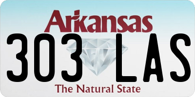 AR license plate 303LAS