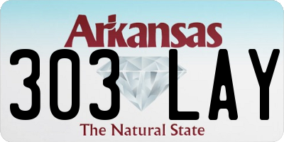 AR license plate 303LAY