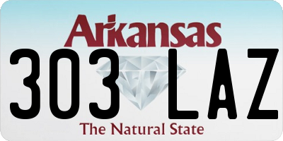 AR license plate 303LAZ