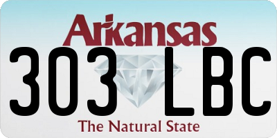 AR license plate 303LBC