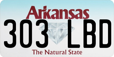 AR license plate 303LBD