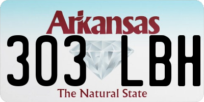 AR license plate 303LBH