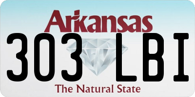 AR license plate 303LBI