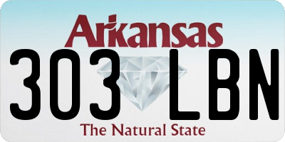 AR license plate 303LBN