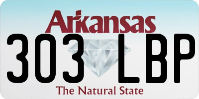 AR license plate 303LBP