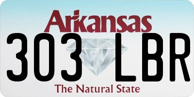AR license plate 303LBR