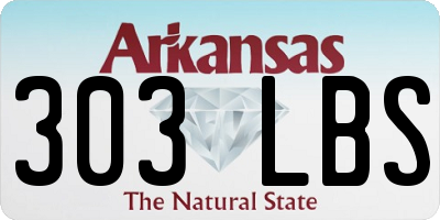 AR license plate 303LBS
