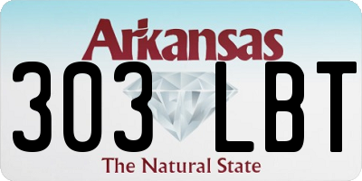 AR license plate 303LBT
