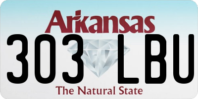 AR license plate 303LBU