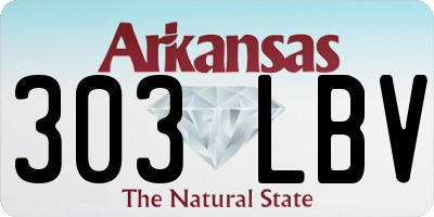 AR license plate 303LBV